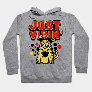 Funny Bulldog Just Vibin Hoodie